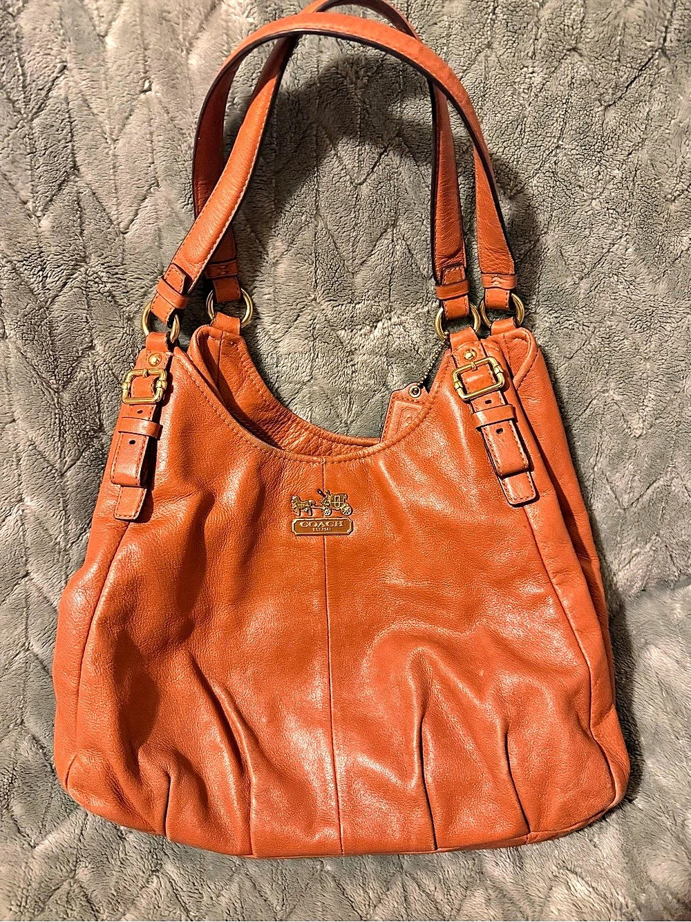 Coach Madison Maggie Hobo Leather Shoulder Bag